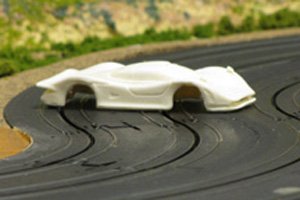 C&R Racing HO 1998 Porsche GT1 Tomy SG+ chassis (LWB, no body clip) comes w/wing unpainted