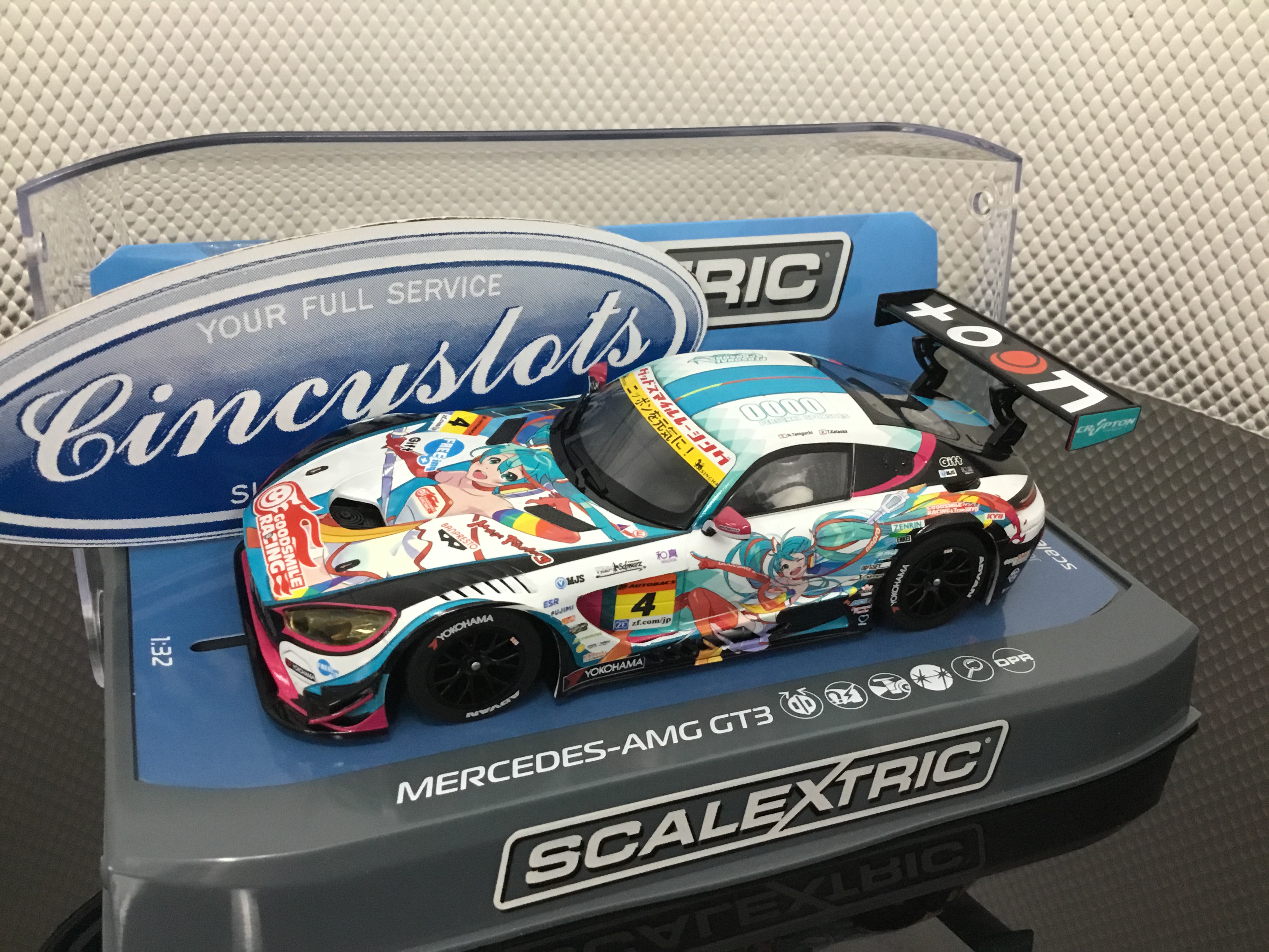 SCALEXTRIC SLOT CAR C3852 Mercedes AMG GT3 Anime 