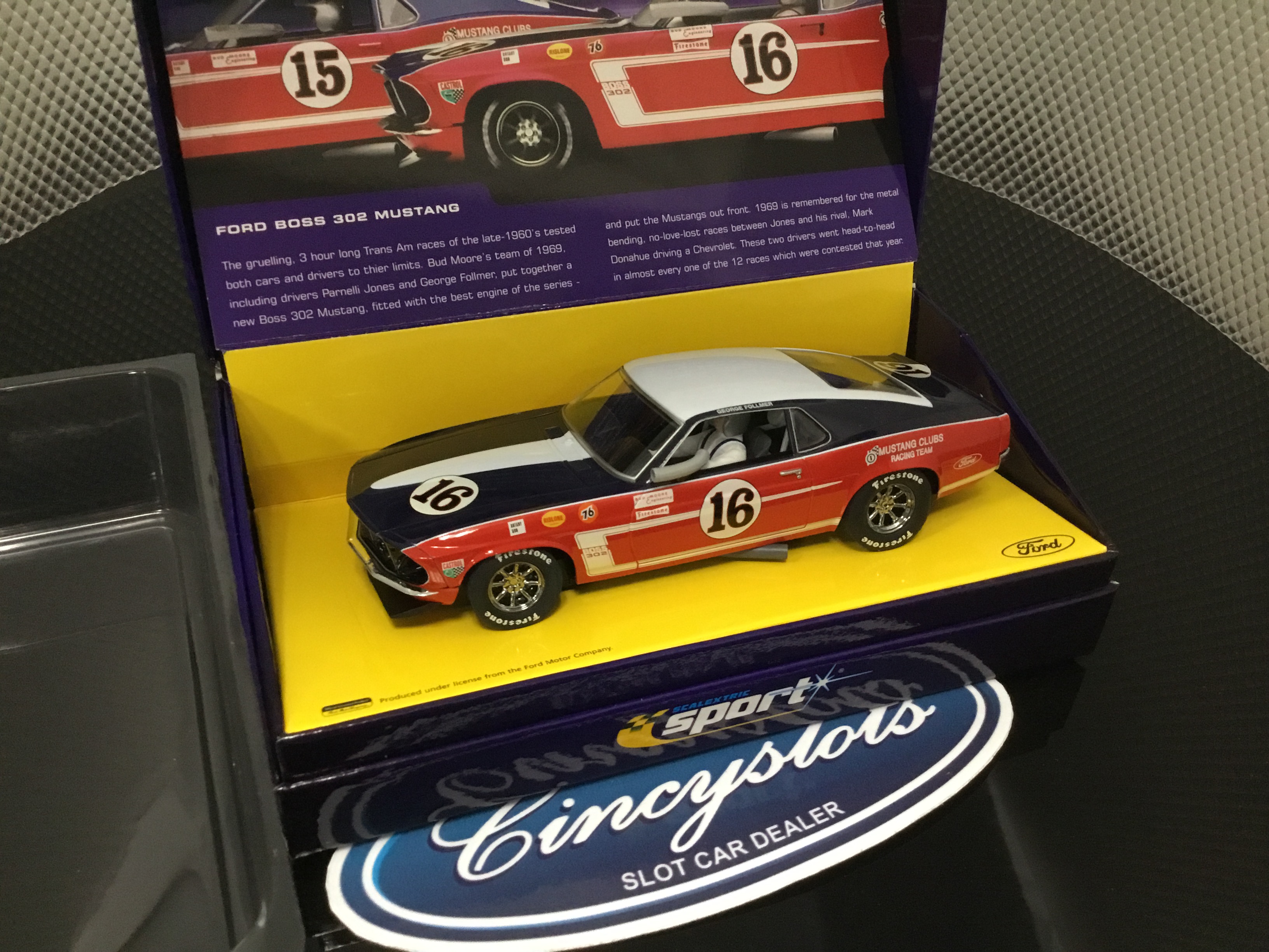 Scalextric Sport C At Ford Boss Mustang Trans Am Follmer