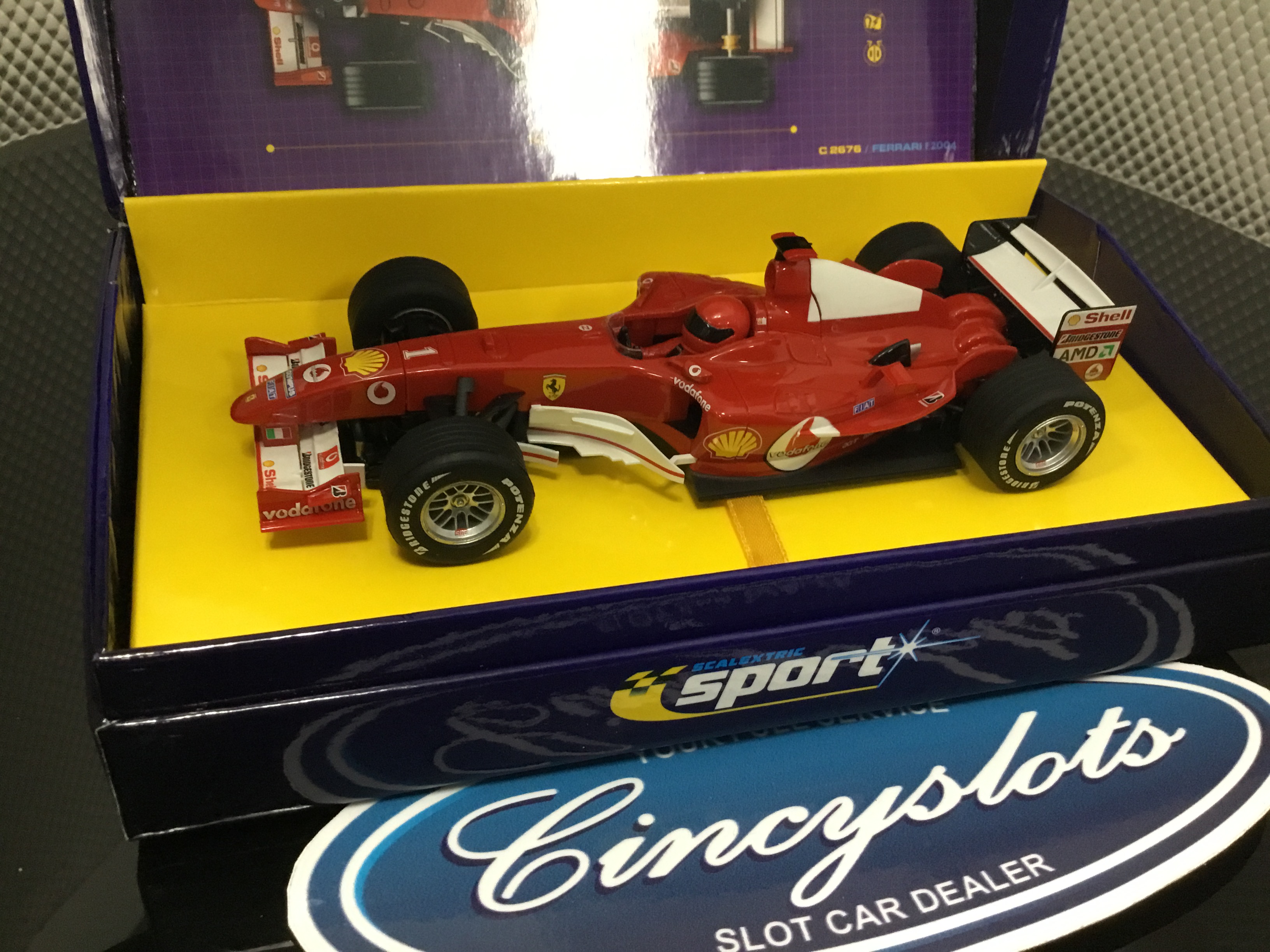 Scalextric Sport C2676A Ferrari F2004 Schumacher 1 Lightly Used