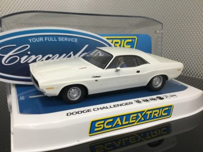 Scalextric C3935 1970 Dodge Challenger White Slot Car 1/32 