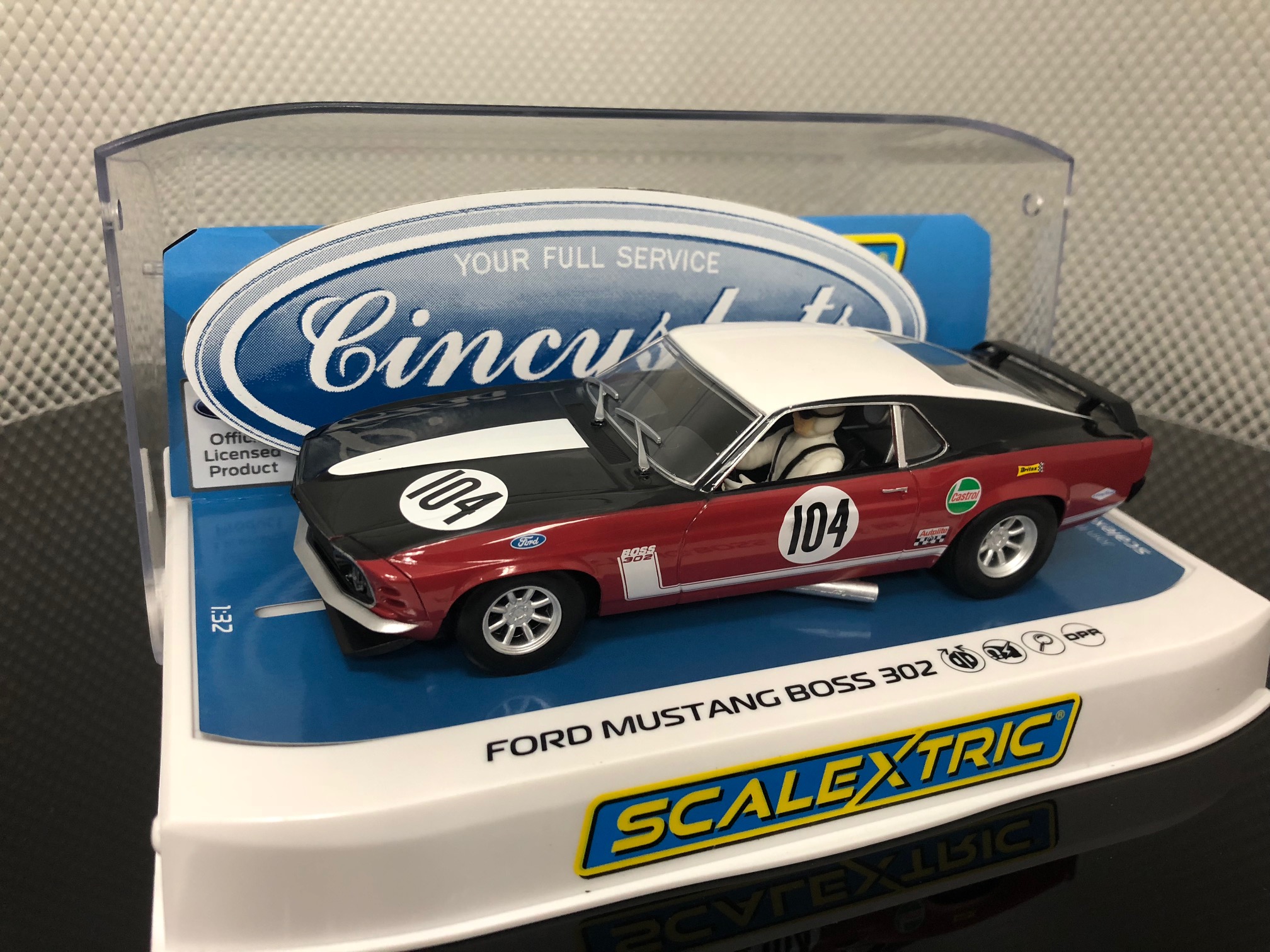 Scalextric C3926 Ford Mustang Boss 302 British Saloon Car Championship 1970 