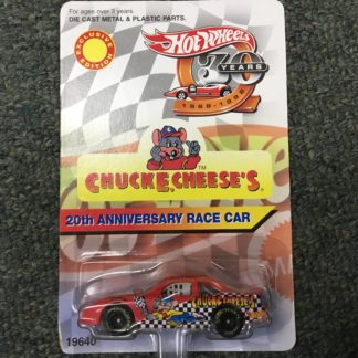 Hot Wheels Chuck E Cheese Nascar 20th Anniversary Special Edition. Box 3