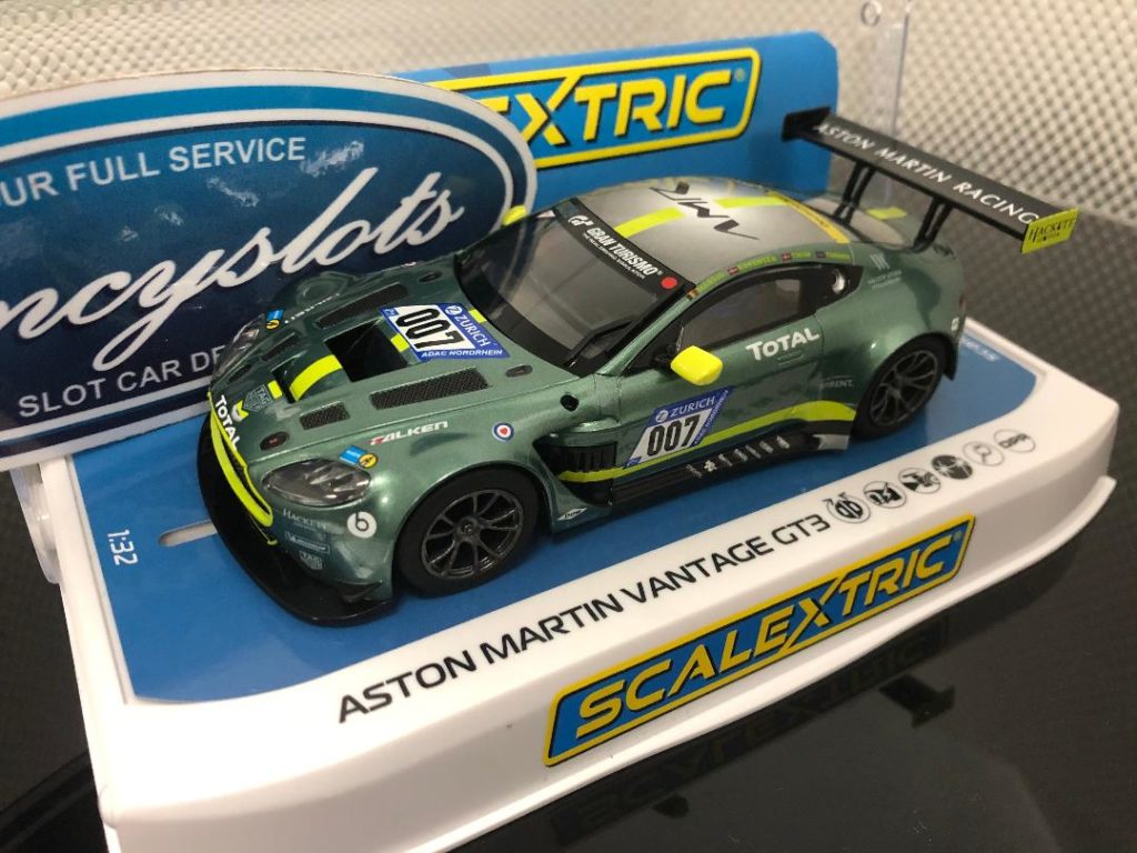 Scalextric C4036 Aston Martin Vantage GT3 007. 1/32 Slot Car.