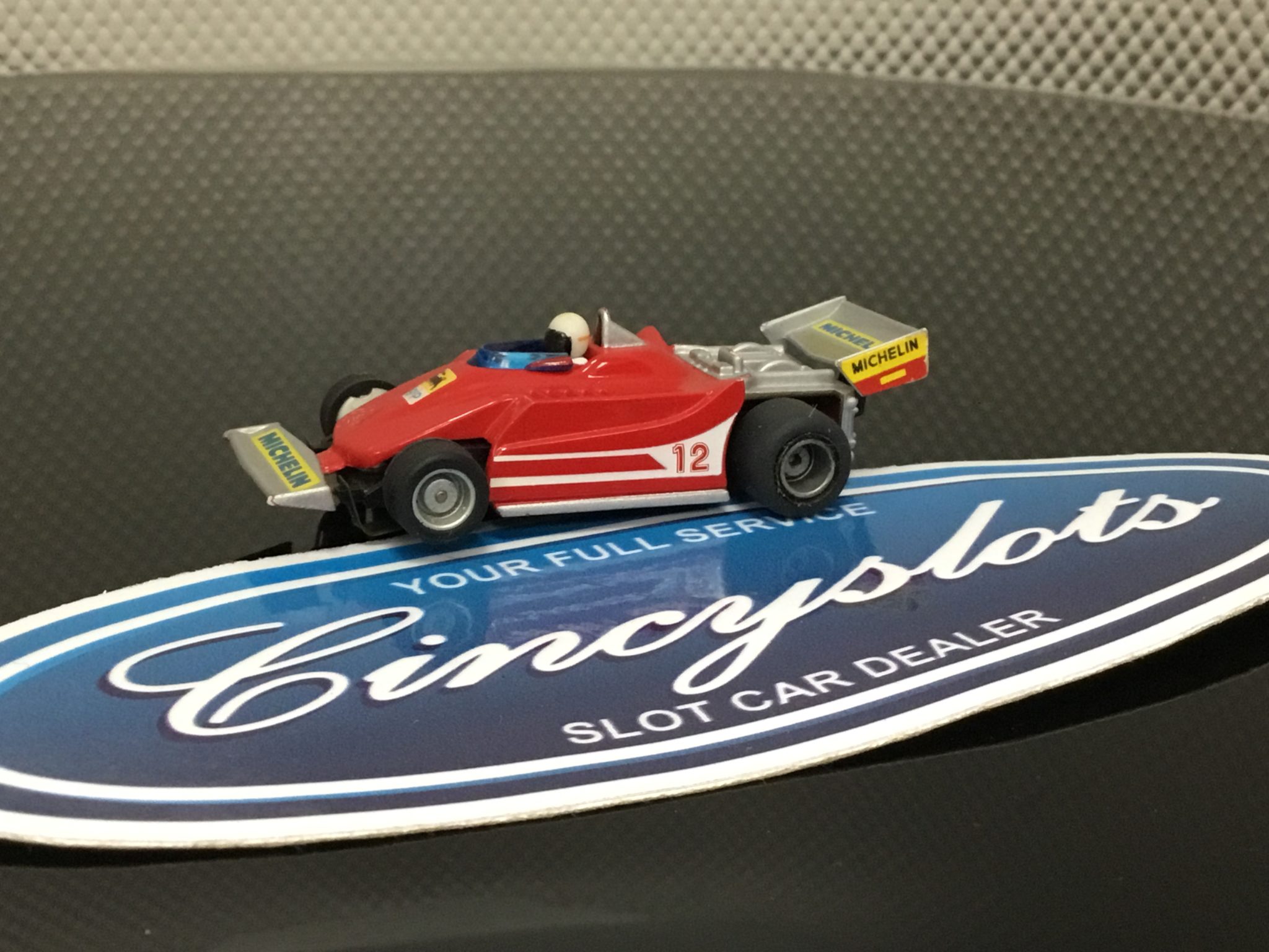 Tyco Ferrari AGIP Michelin 12 Indy F1 HO SLOT CAR. USED