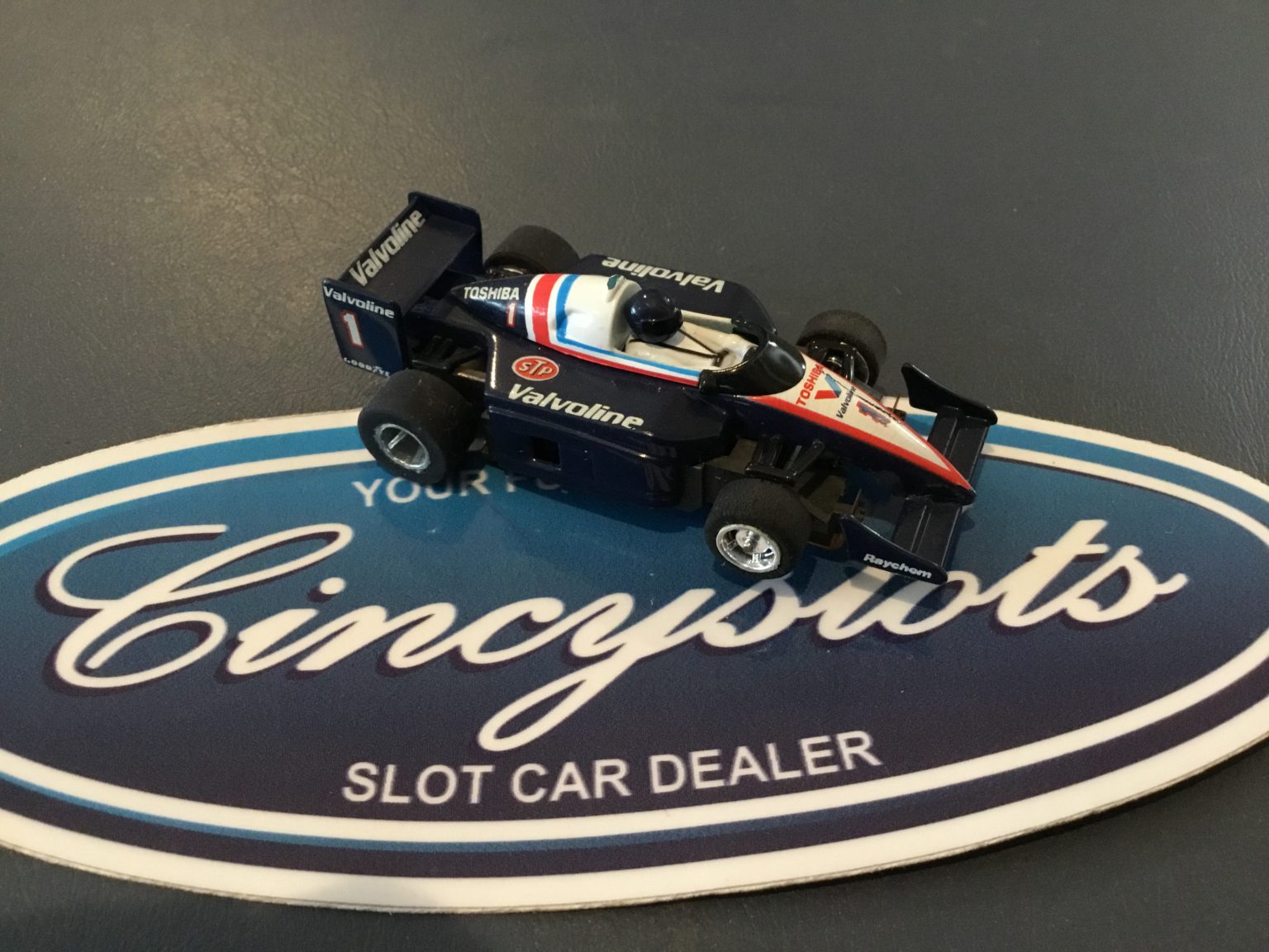TYCO 440x2 Valvoline Indy F1 HO Slot Car, lightly used.