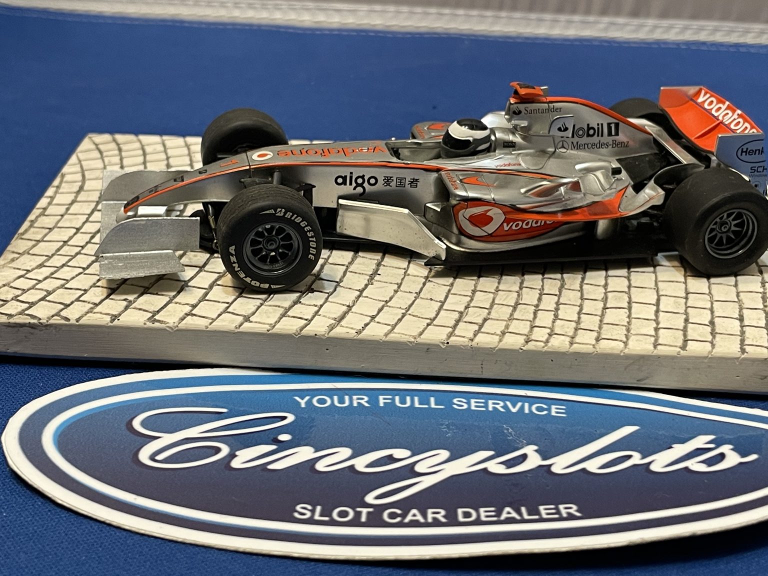 Scalextric Mercedes F1 1/32 Slot Car Used.