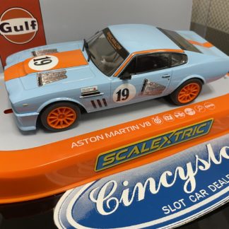 Scalextric C4209 Aston Martin V8 Gulf Edition 1/32 Slot Car.