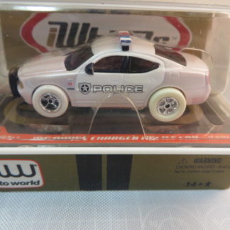 AutoWorld iWheels White Lightning Dodge Charger Police