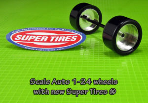 Super Tires ST4043 for Scaleauto wheels SC-4043. Silicone or Urethane.