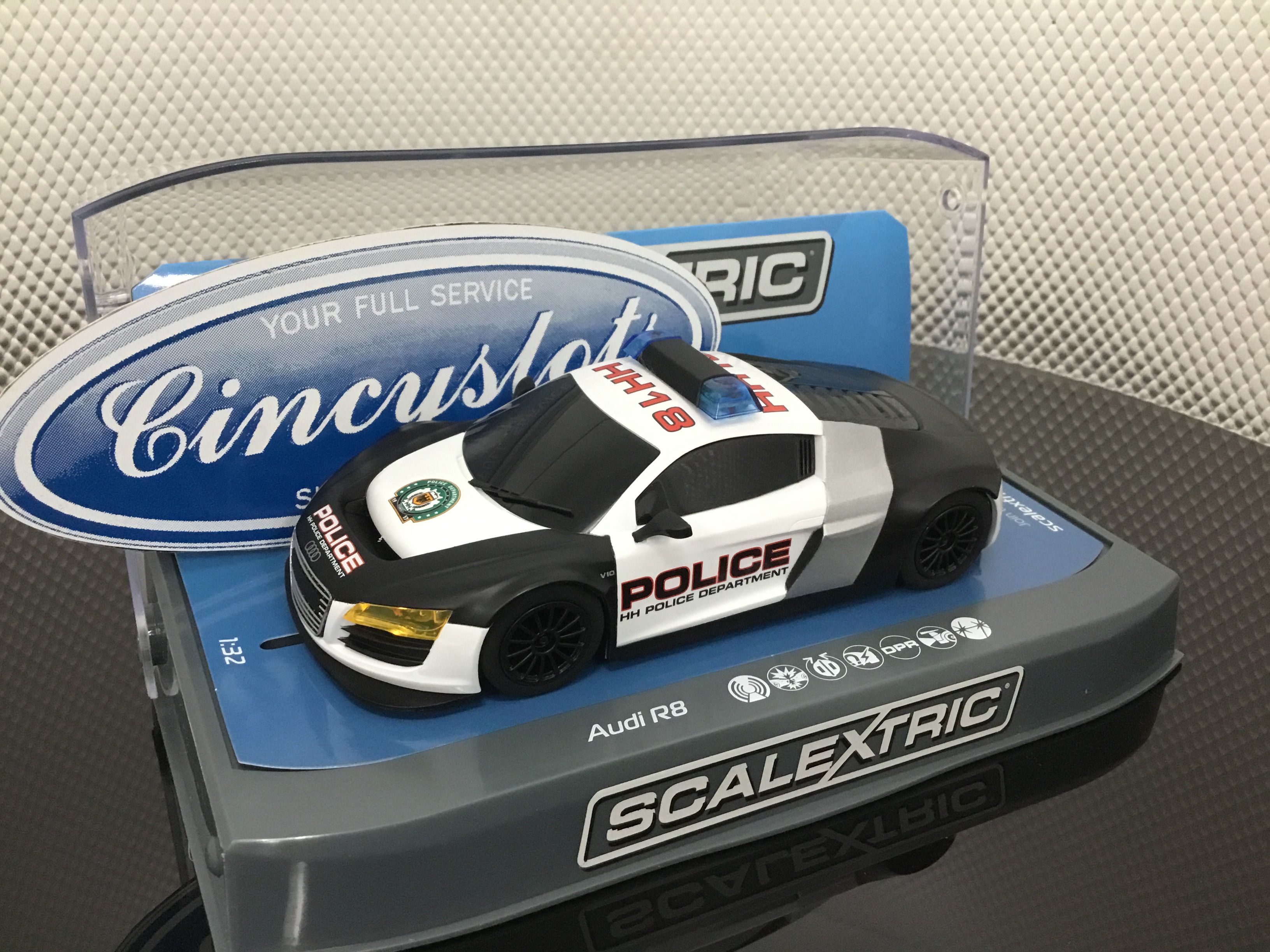 scalextric police car