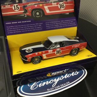 Scalextric Sport C2402AT Ford Boss 302 Mustang Trans Am #16 Follmer.