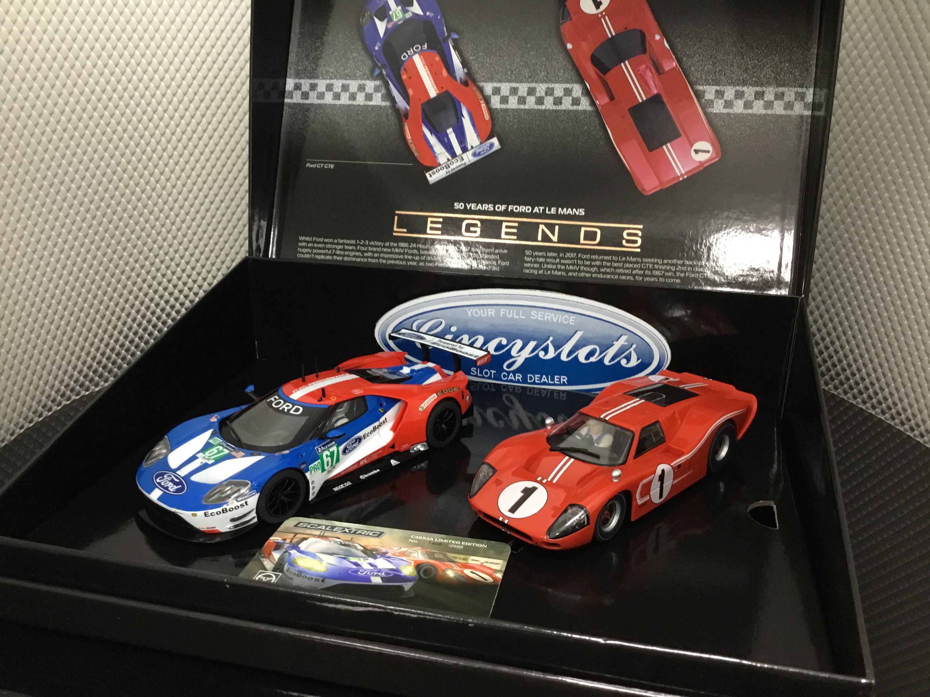 Scalextric Legends Le Mans 50 Years of Ford MKIV GT Slot Car C3893A for sale online 