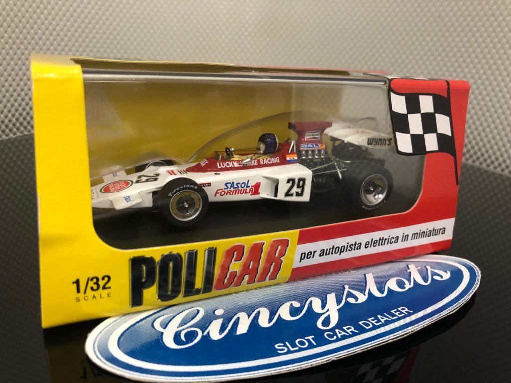 Policar PCAR02E Lotus 72 Lucky Strike Racing Brands Hatch. 1/32 Slot