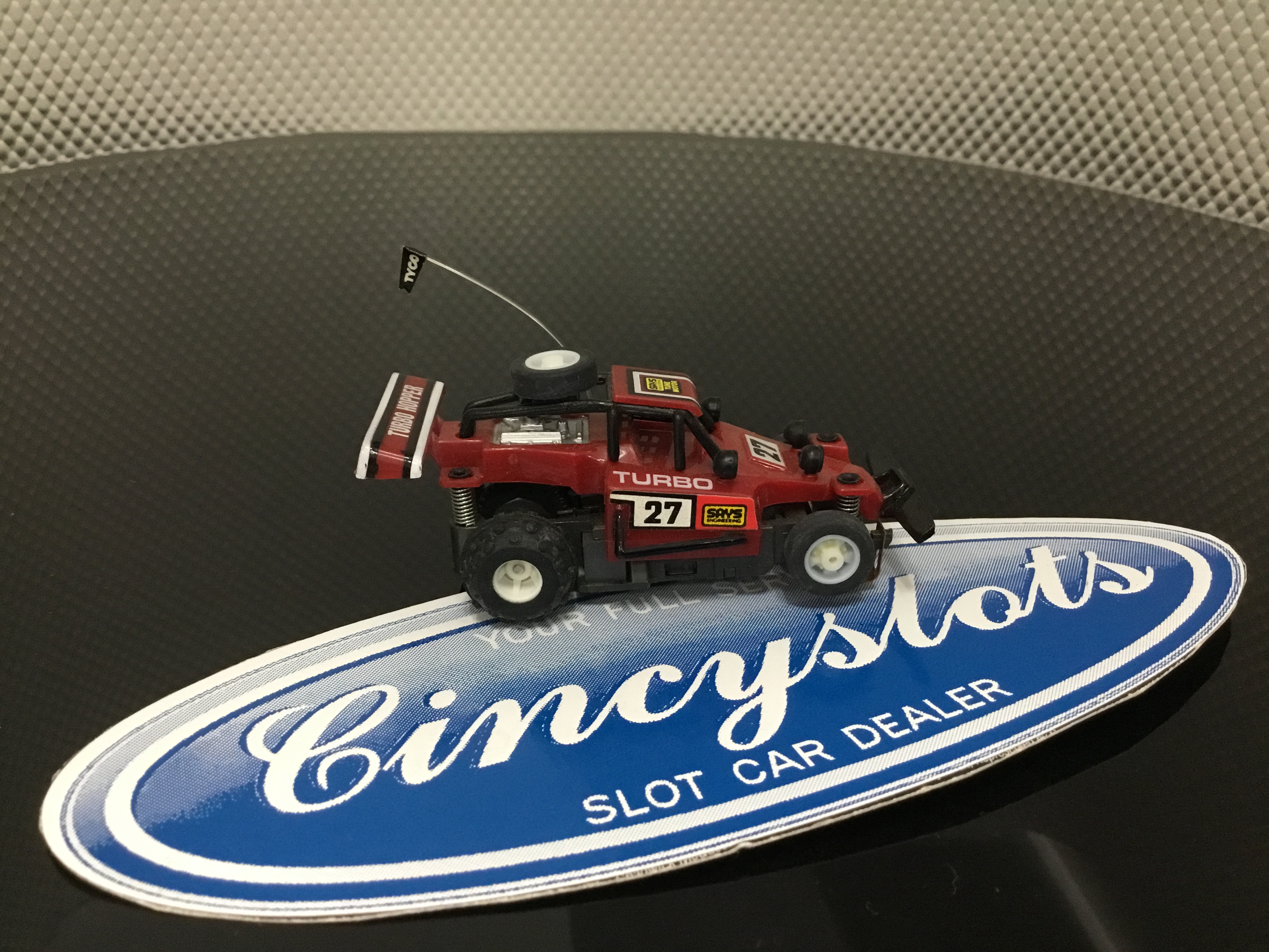 TYCO TURBO HOPPER 27 HO SLOT CAR, NEW.