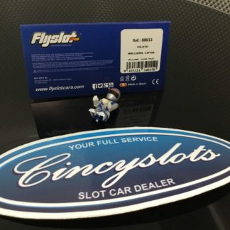 FlySlot 80033 F1 Pilot Driver. Back is Cut Out 1/32. Mario Andretti Helmet.