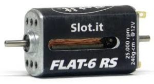 Slot.it MN14h Motor Flat 6 RS 24K Open Case 240g Black Label Magnetic.