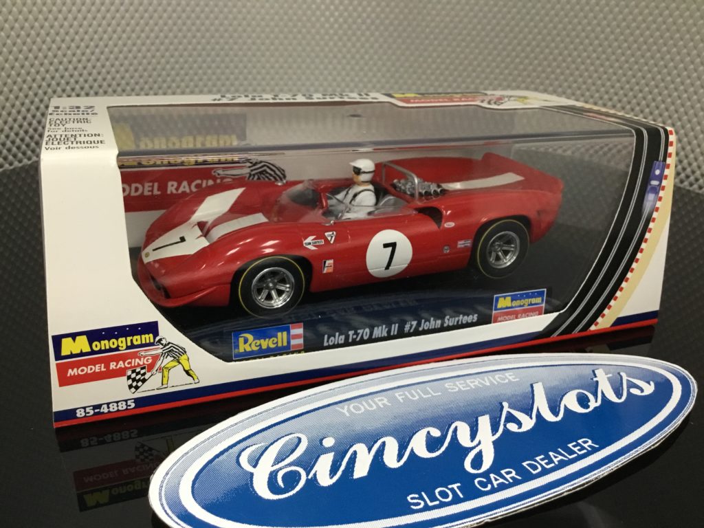 Monogram Revell 85-4885 Lola T70 John Surtees 1/32 Slot Car. Lightly Used.