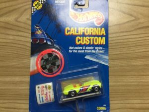 Hot Wheels California Custom Cobra 1296 1989.
