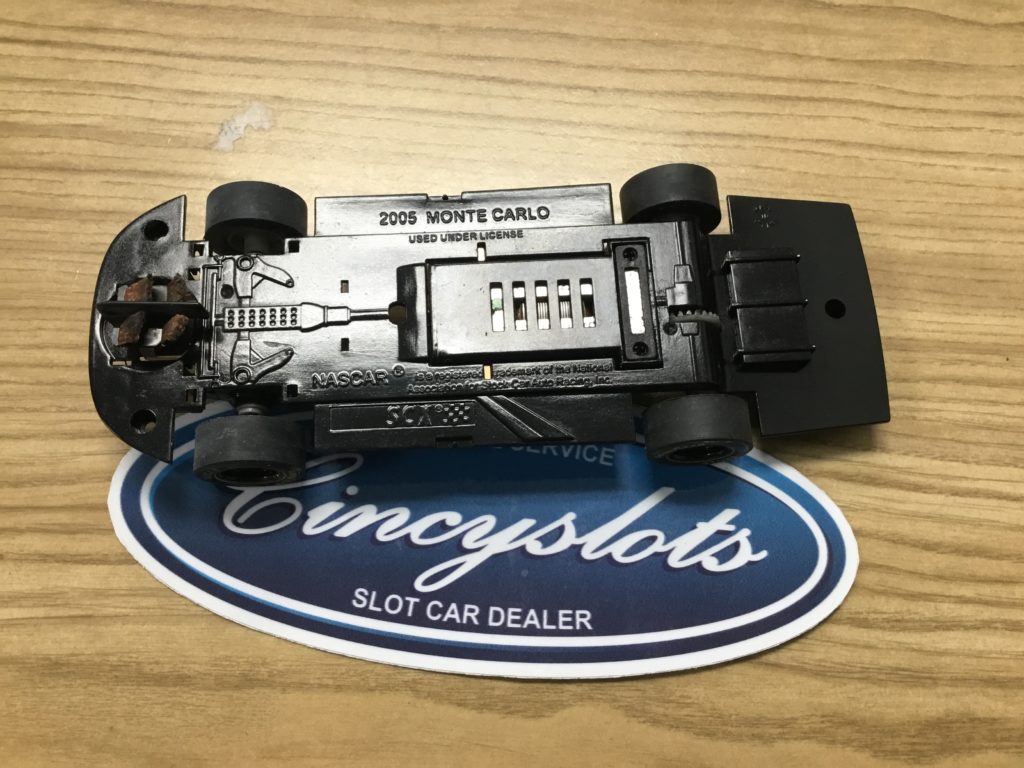 SCX Nascar Chevrolet Monte Carlo Chassis 1/32 Slot Car. Lightly Used 2005.