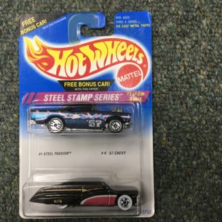 Hot Wheels Steel Stamp Series 2 Pack 1957 Chevy Purple Passion - Blue/Black