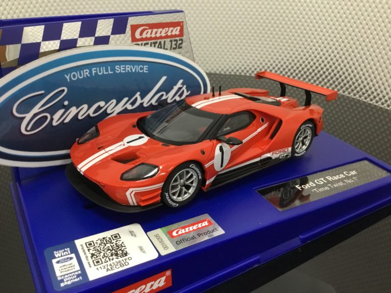 Carrera D132 30873 Ford GT Time Twist #1 1/32 Scale Slot Car, Lightly Used.