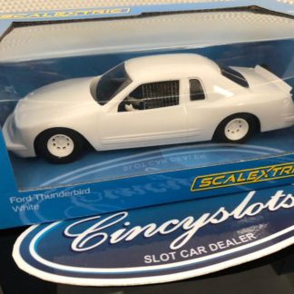 Scalextric C4077 Ford Thunderbird White Edition. 1/32 Slot Car.