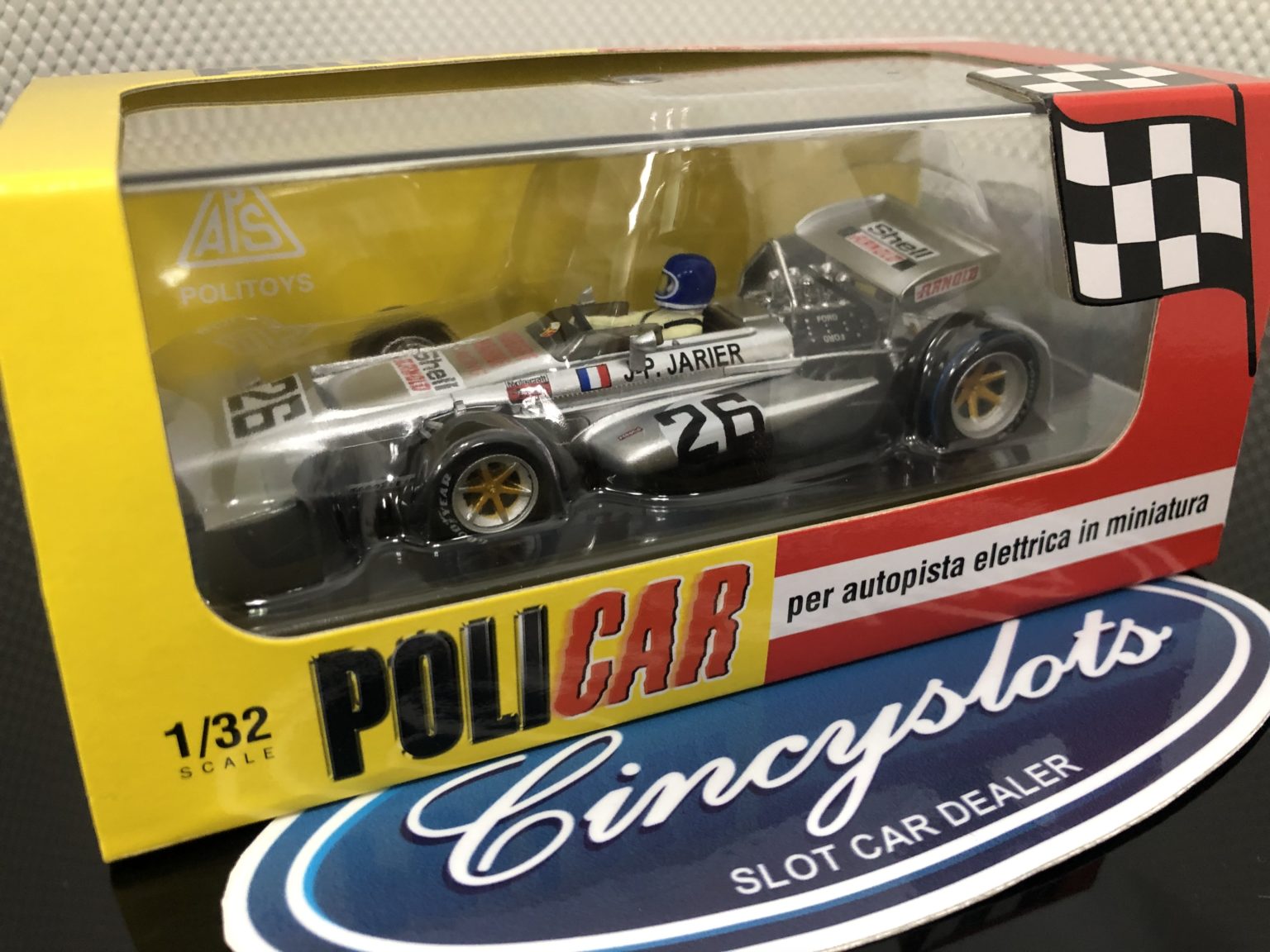 Policar CAR04d March 701 Monza 1971 Jarier 1/32 Slot Car.