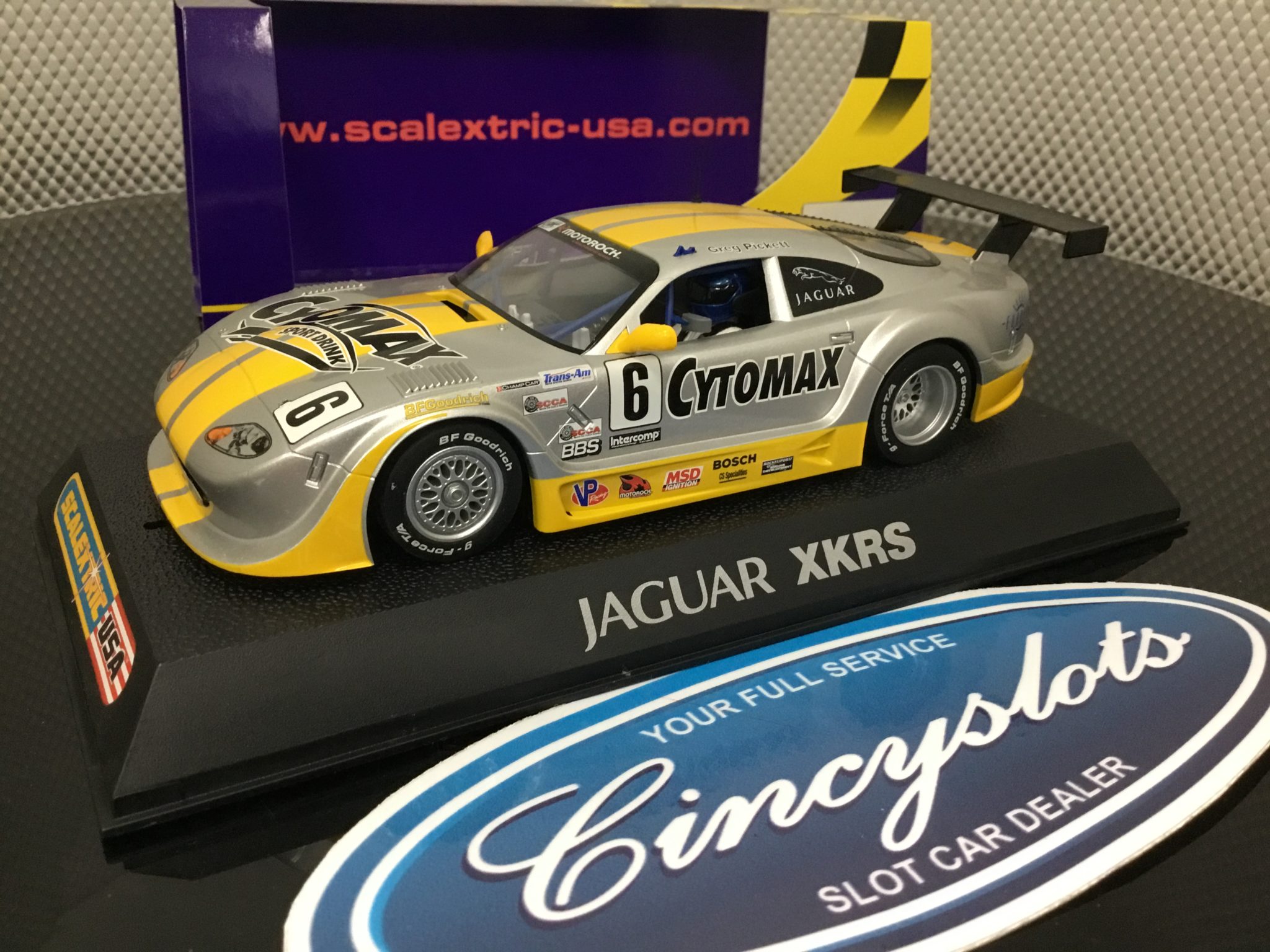 Scalextric C2761 Jaguar XKRS 6 Lightly Used.