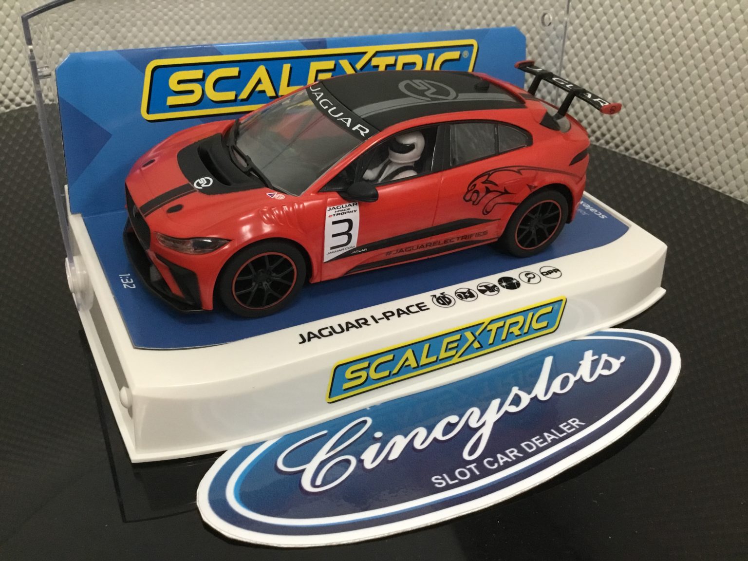 Scalextric C4042 Jaguar IPace Etrophy 1/32 Slot Car.