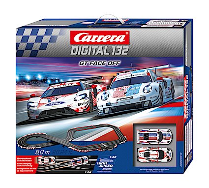 Carrera D132 30012 GT Face Off Digital Race Set.