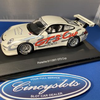 Blue Porsche 997 GT3RS With Red Wheels #C Scalextric 1:32 Car 