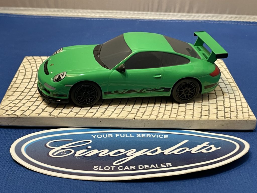 Scalextric Porsche GT3 1/32 Slot Car Green Used