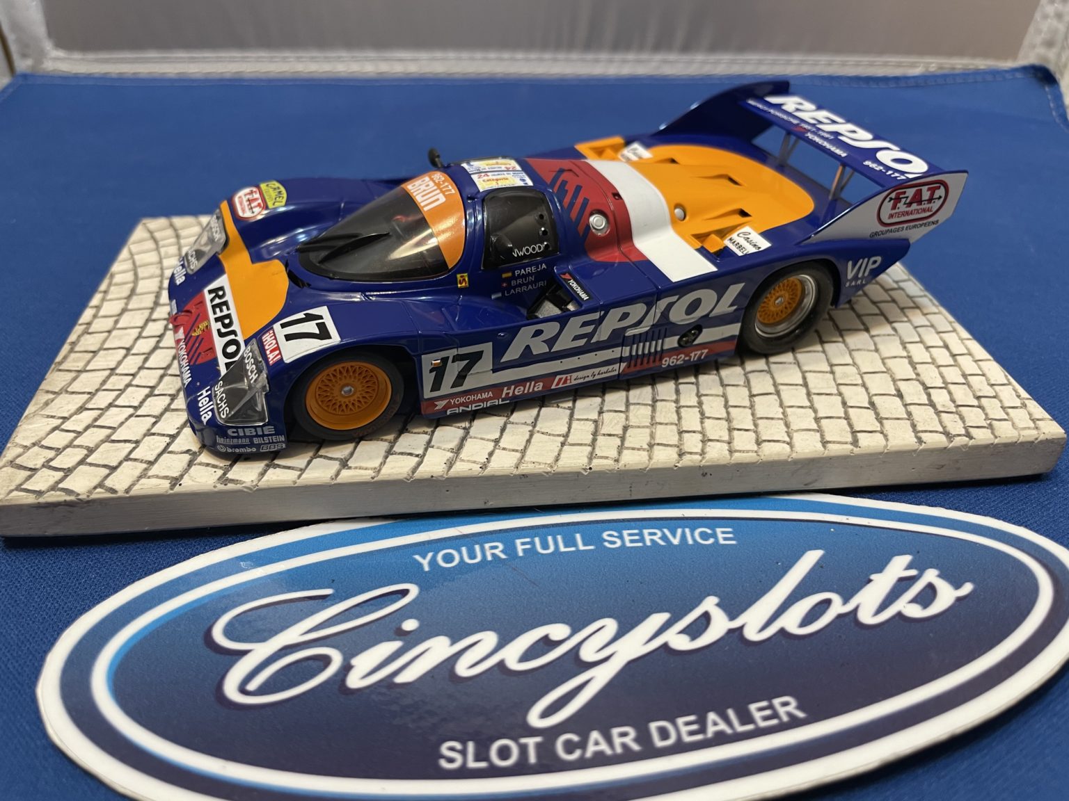 Slot.it Porsche 962 REPSOL 1/32 Slot Car. Used, no box.