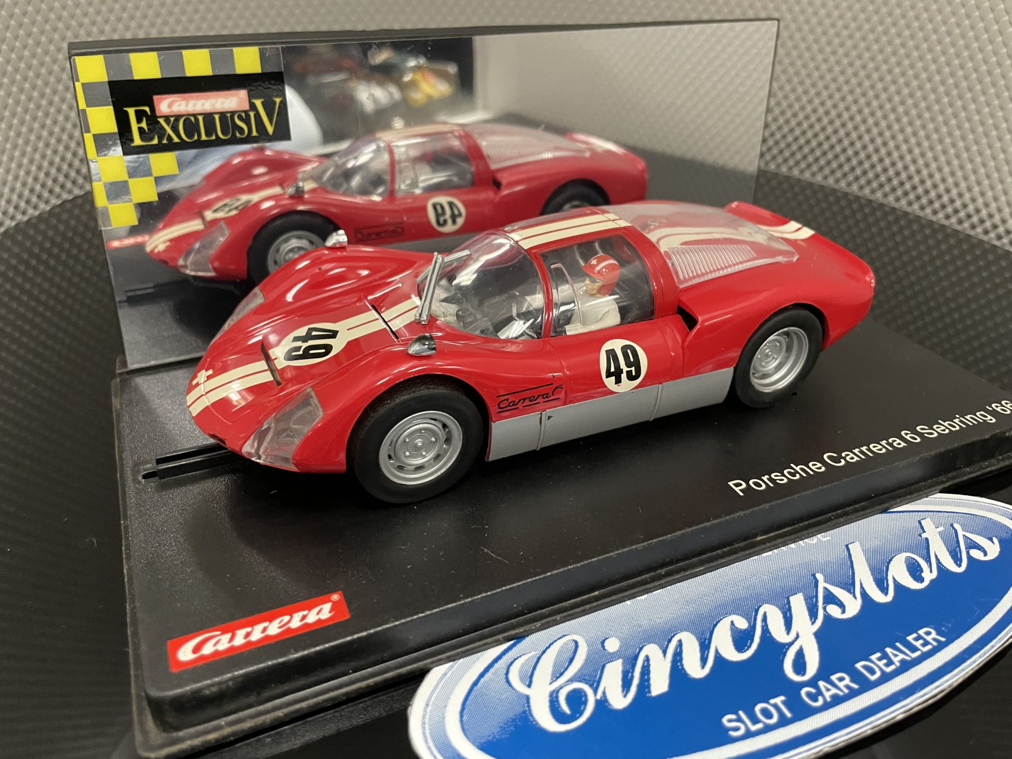 Carrera Exclusiv 20432 Porsche Carrera 6 Sebring 1/24 Slot Car Used