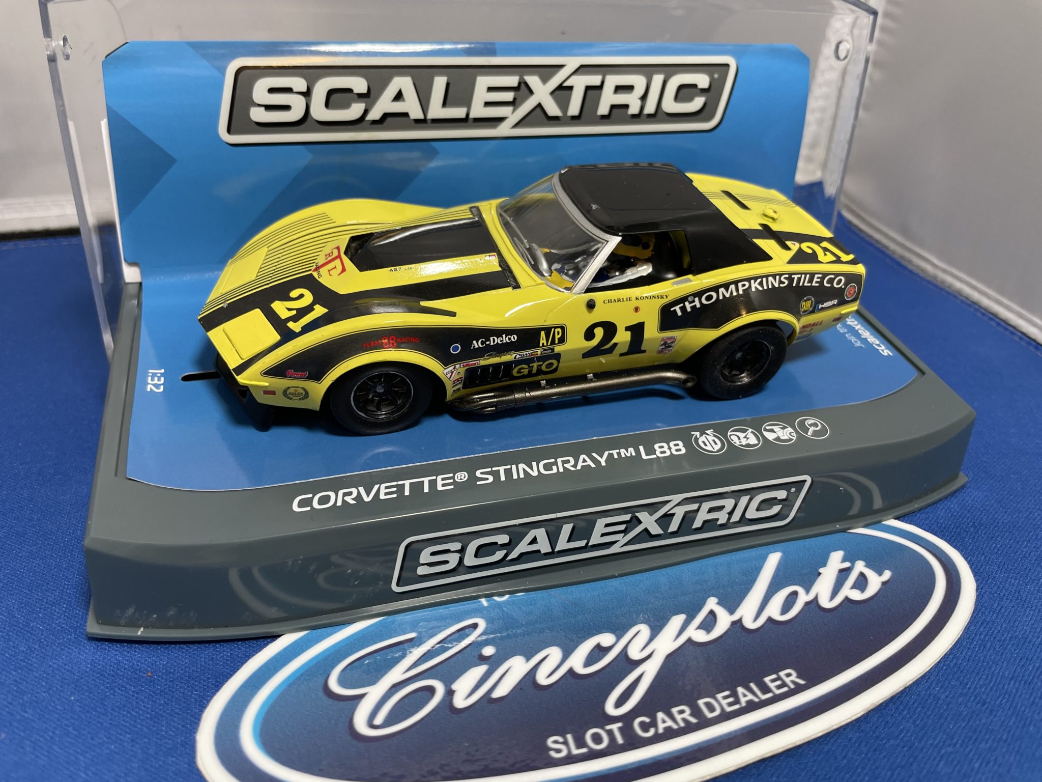 Voiture De Slot Scalextric Chevrolet Corvette L88 #69 - 1/32, Occasion Neuve