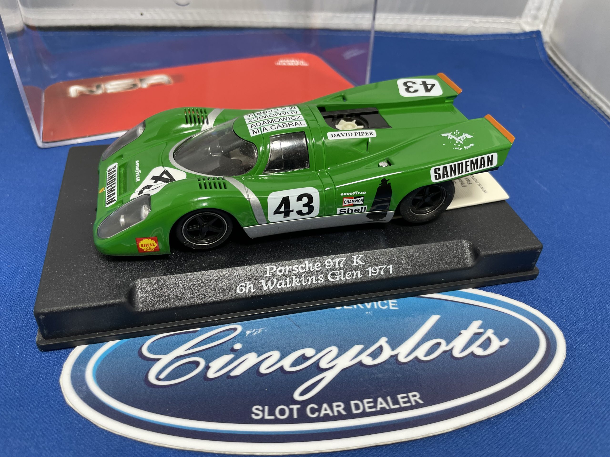 NSR Used 1092 Sandeman Porsche 917k 1/32 Slot Car.