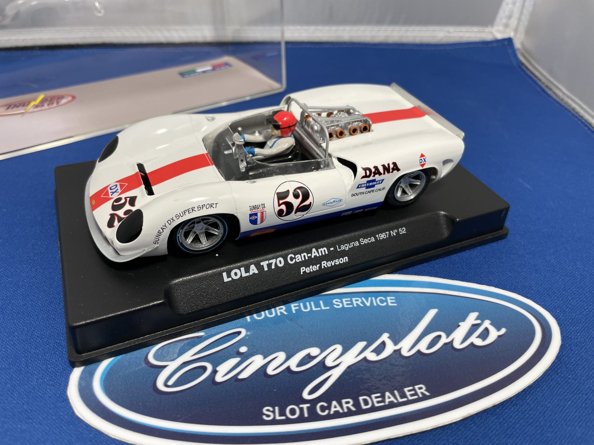 Thunderslot CA00202SW Used Revson Lola #52 1/32 Slot Car.