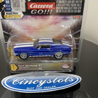 Carrera GO!!! 64146 Ford Mustang '67 Blue 1/43 Slot Car.