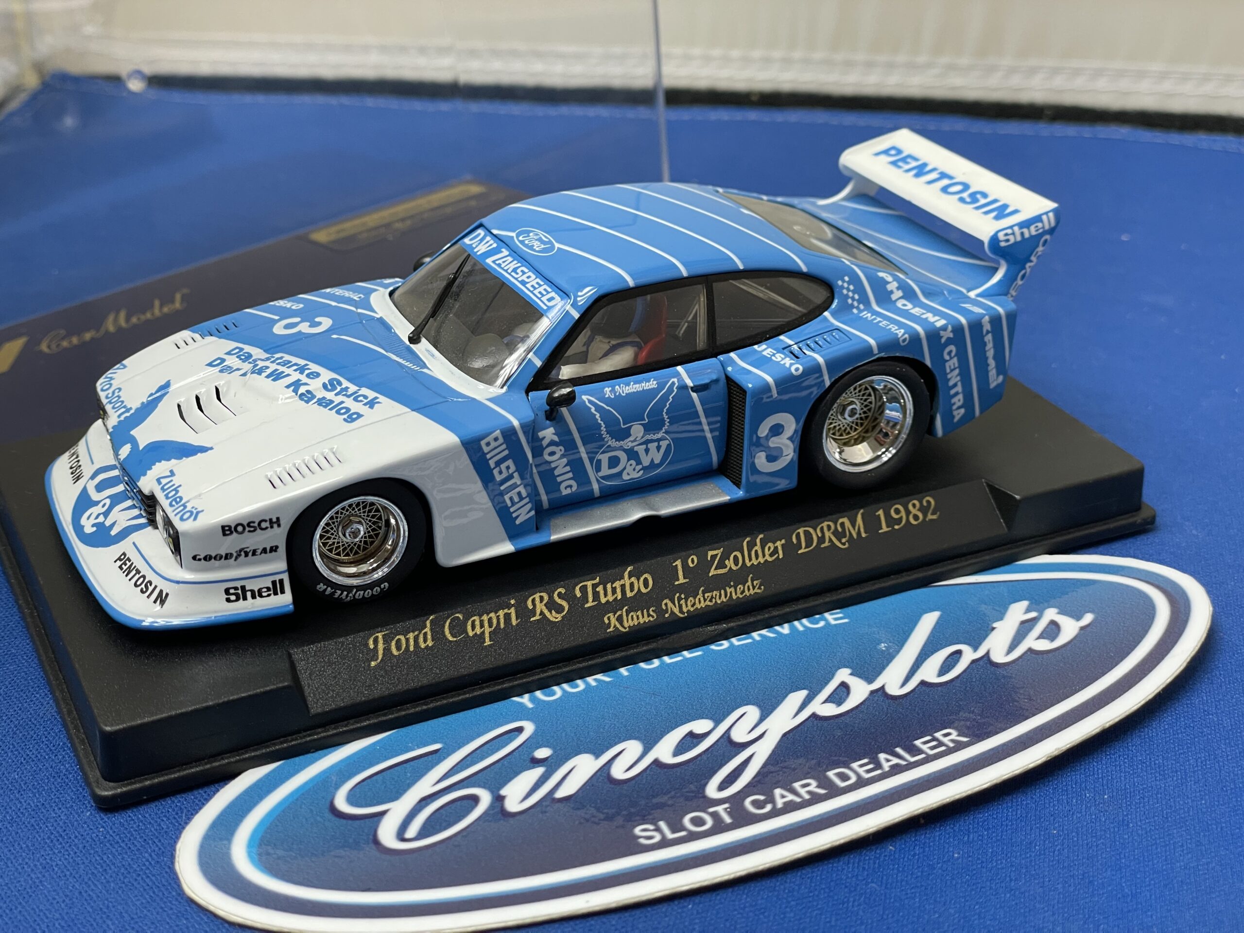 FLY A149 88010 Ford Capri RS Turbo Lightly Used 1/32 SLOT CAR.
