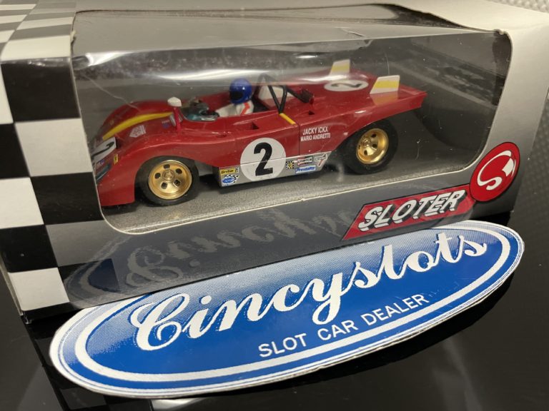 Sloter 400101 Ferrari 312 2 1/32 Slot Car Lightly Used.