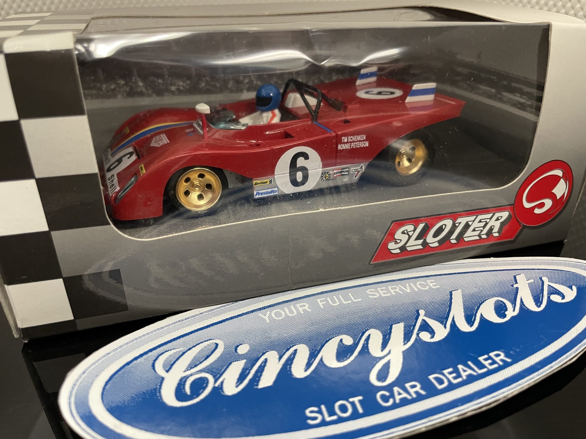 Sloter 400102 Ferrari 312 6 1/32 Slot Car Lightly Used.