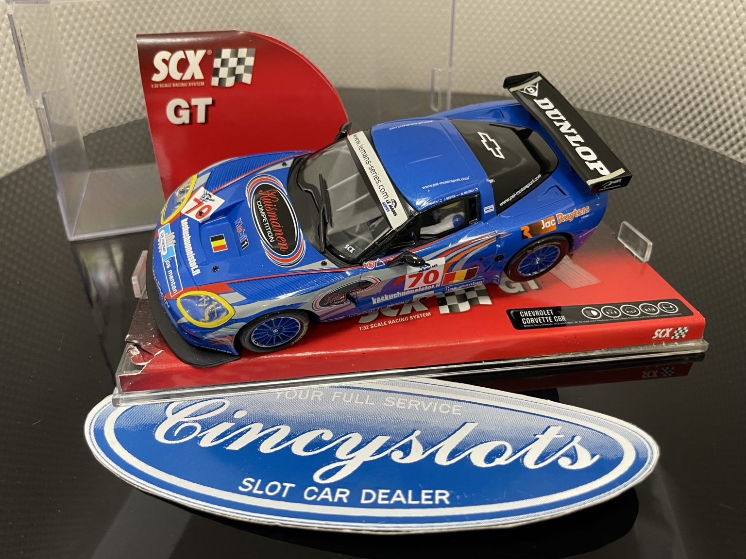 SCX 62520 Corvette C6R 1/32 Slot Car, Lightly Used.