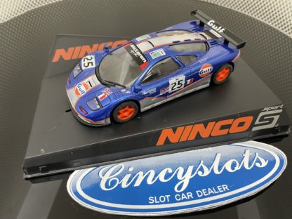 Ninco 50638 McLaren Gulf 1/32 Slot Car, Lightly Used