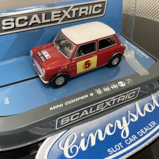 Scalextric C3747 Mini Cooper 1/32 Slot Car, Lightly Used.