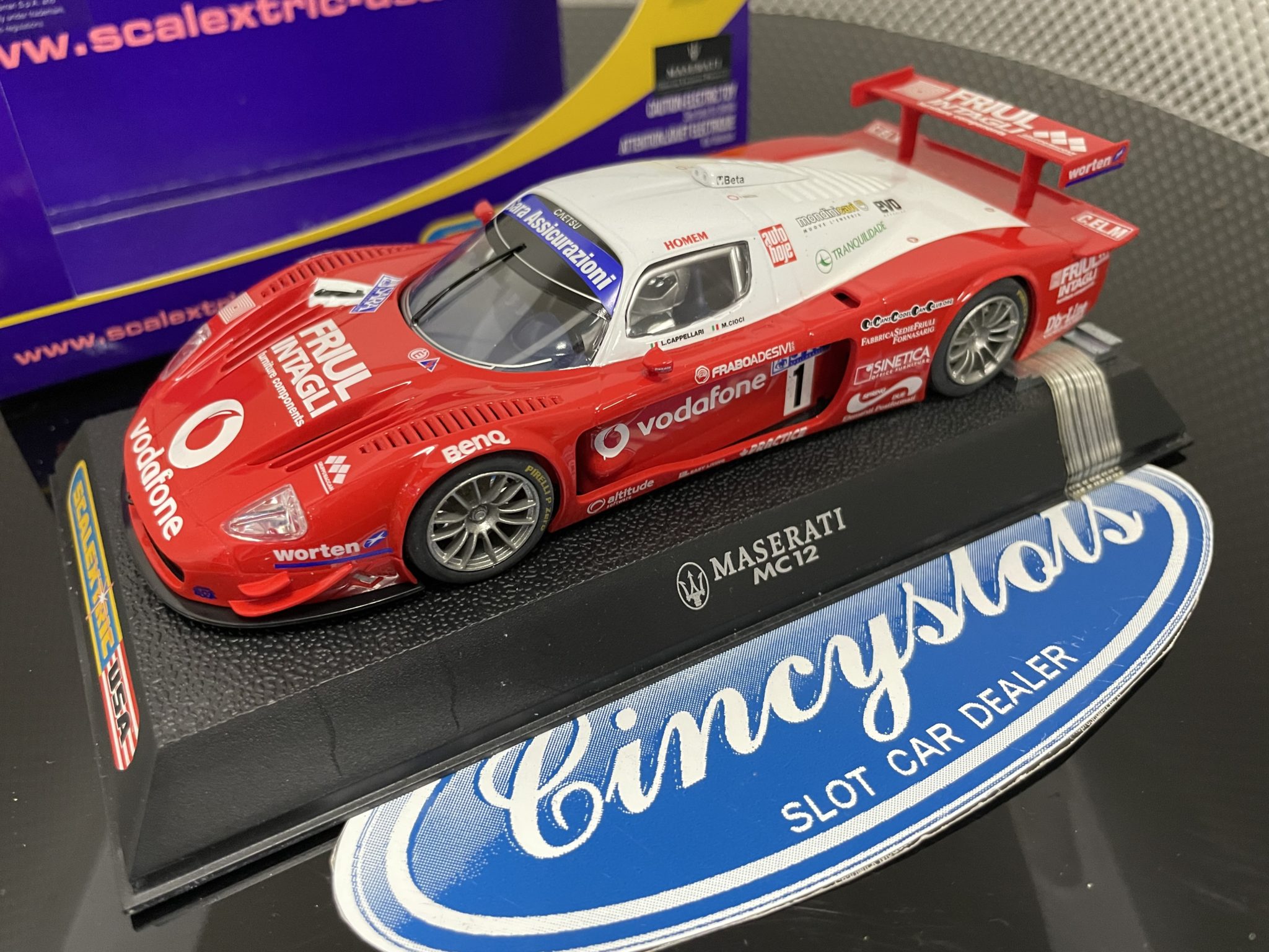 Scalextric C2784 Maserati MC12 1/32 Slot Car, Lightly Used.