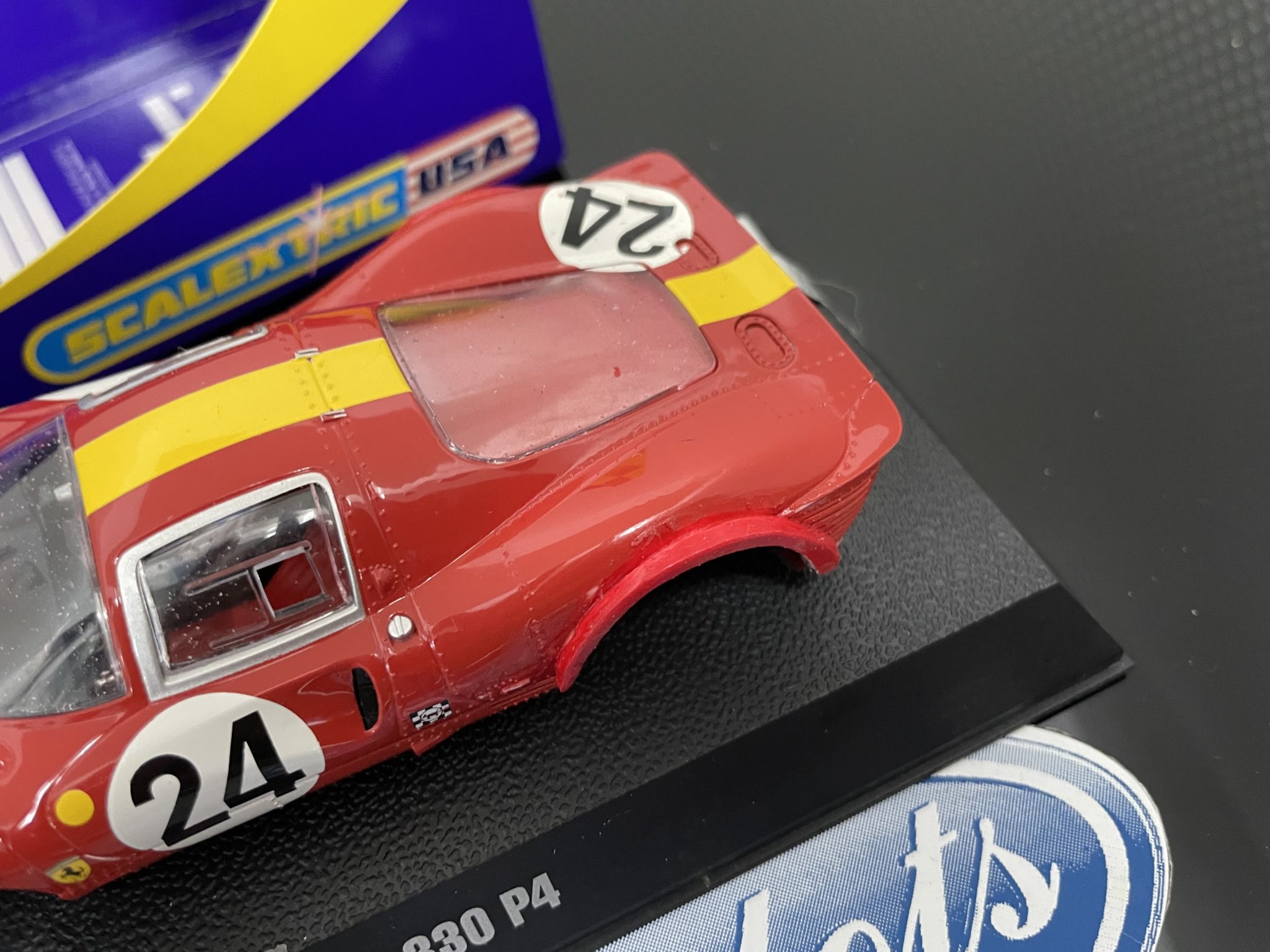 Scalextric C2642 Ferrari 330 1/32 Slot Car, Used.