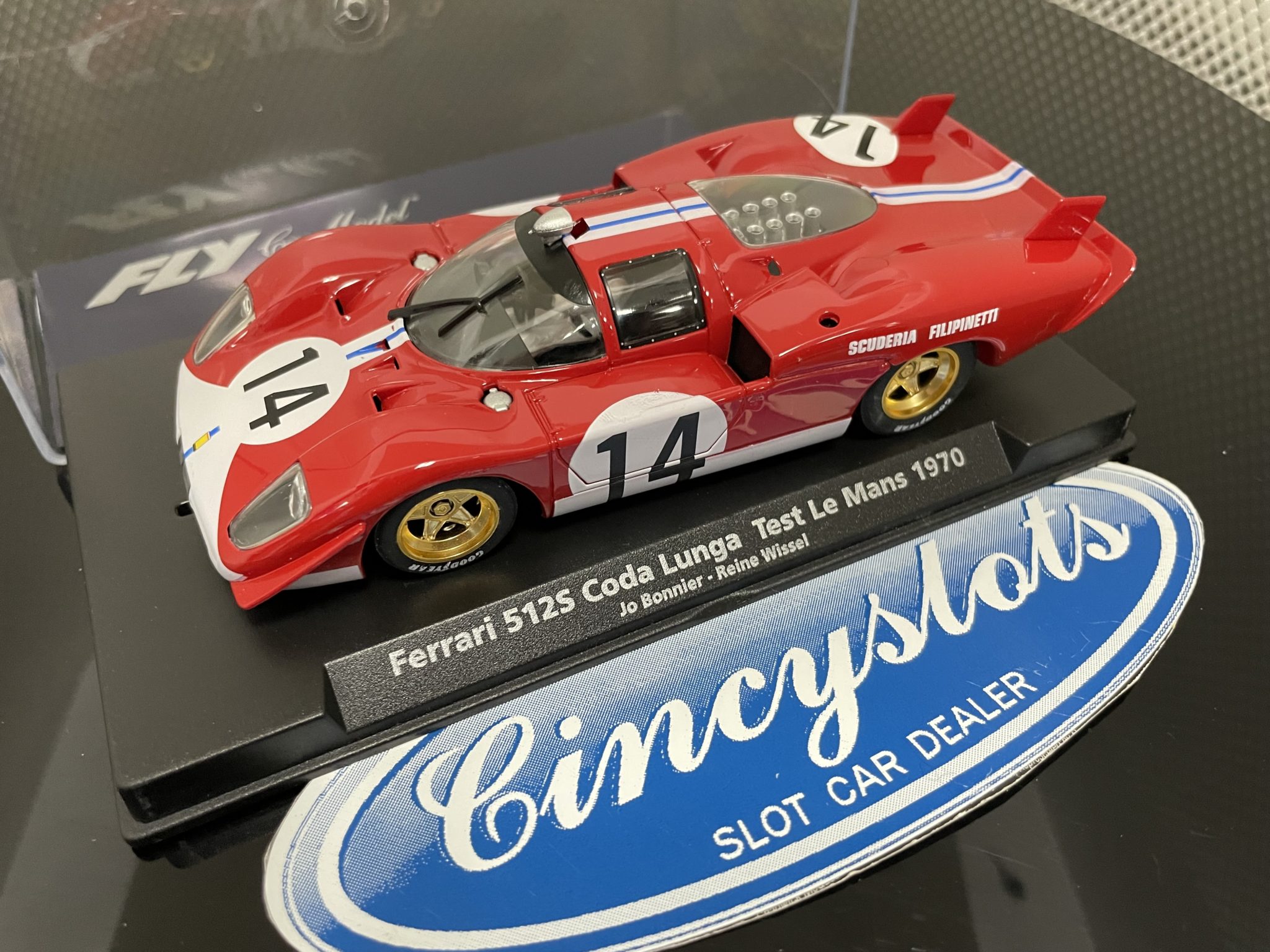 SLOT CAR FLY E2064 Ferrari 512S Coda Lunga #8 Making Of Le Mans Lted.ed