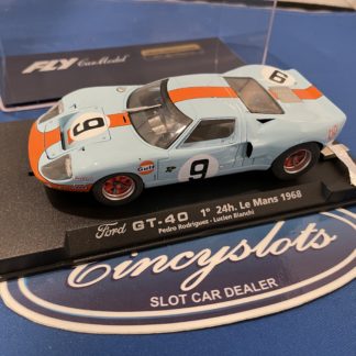 Fly 88070 A182 Ford GT40 GULF 1/32 Slot Car. Lightly Used.