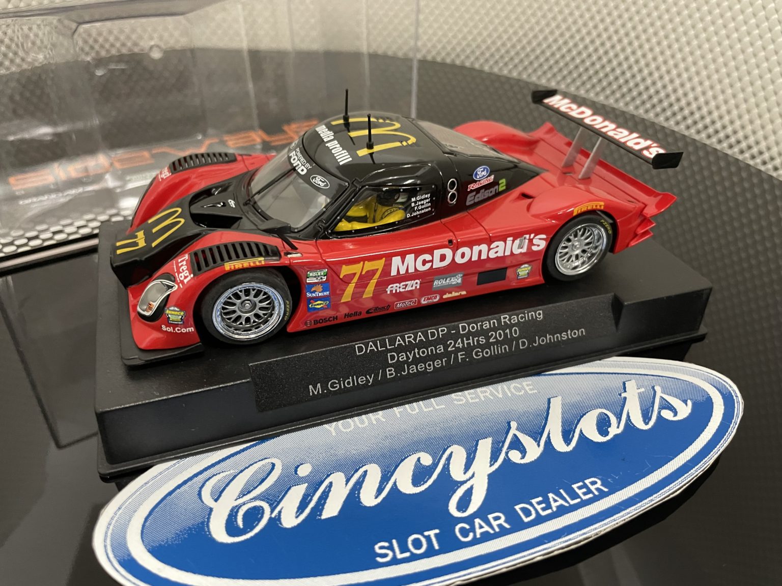 SIDEWAYS SW09 McDONALDS DALLARA DAYTONA 1/32 SLOT CAR
